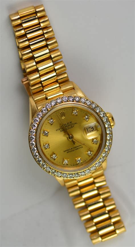 rolex diamond bezel watches